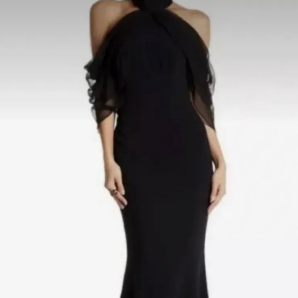 Black floor length dress